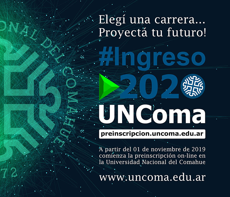 Ingreso2020 en la UNCo